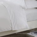 Bulk Sale 50%Polyester 50%Cotton Plain Twin Size White Fitted Bed Sheets for Hotel Use